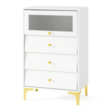 Commode moderna 60 x 40 x 95,5 cm espaço de armazenamento prático design elegante em