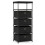 Commode 4 tiroirs rangement tissu 40 x 30 x 99,5 cm solution de rangement idéale 1