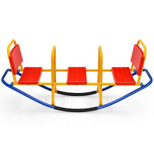 Altalena a bilico - HELLOSHOP26 - 3 posti - Ergonomica - 136 x 39 x 60 cm - 100 kg max