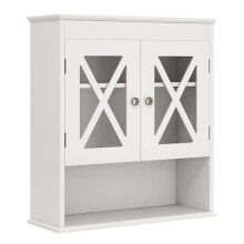Armoire murale de salle de bain 54 x 20 x 60 cm avec étagère ajustable