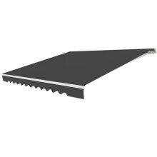 Store banne rétractable - HELLOSHOP26 - 3,6 x 3 m - Aluminium léger - Angle ajustable 5-35 - Protection anti-UV