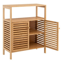 Badmeubel - HELLOSHOP26 - 64x27,5x80 cm - Bamboe - Modern ontwerp - Praktisch en ergonomisch