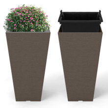 Bakken - HELLOSHOP26 - Set van 2 - Vierkant - 29,5 x 29,5 x 57 cm - Zelfwaterend systeem