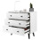 Commode - HELLOSHOP26 - 4 lades - Engineering hout - Moderne stijl - 80 x 39,5 x 76 cm 1