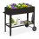 Jardinera elevada - HELLOSHOP26 - 95 x 40 x 80 cm - Metal resistente - Con ruedas y ganchos 1