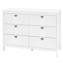 Comoda - HELLOSHOP26 - 6 gavetas - MDF - Superfície espaçosa - Design adaptável