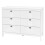Commode - HELLOSHOP26 - 6 tiroirs - MDF - Surface spacieuse - Design adaptable 1