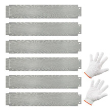 Jardinière surélevée - HELLOSHOP26 - Flexible et esthétique - Métal galvanisé - 600 x 20 x 110 cm - Gris