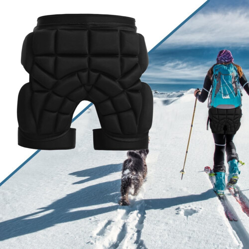 Protective padded shorts, 3D protection for hips, buttocks, tailbone, skiing, skating, snowboarding. 1