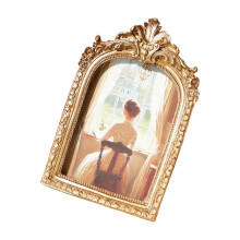Elegante fotolijst van hars met gebogen bovenblad en-6 inch
