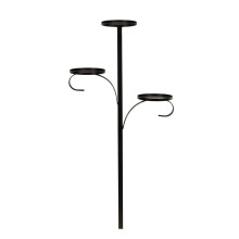 Black TripleTree tips, tree top candle holder, candelabra tree topper for Christmas, 3tier candle holder