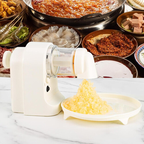 Electric Snow Cone Machine  Automatic Ice Scraper, HighSpeed Ice Crusher 1