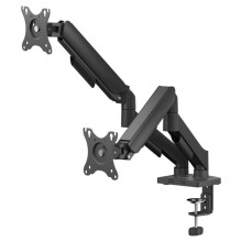 Bureausteun - SAVIO - SAVUM-04 - Dubbel scherm 17-32'' - Laadvermogen 9kg per scherm - Veermechanisme
