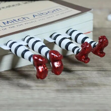 (Dogs*1 count, Bookmark) 3D High Heel Shaped Bookmark, 1 Count Creative Cute Index Separator, Removable Dividers Tabs, Reading Stationery