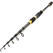 Baitcasting Rod Ultralight Telescopic Carbon 728g 1.8m/2.1m/2.4m