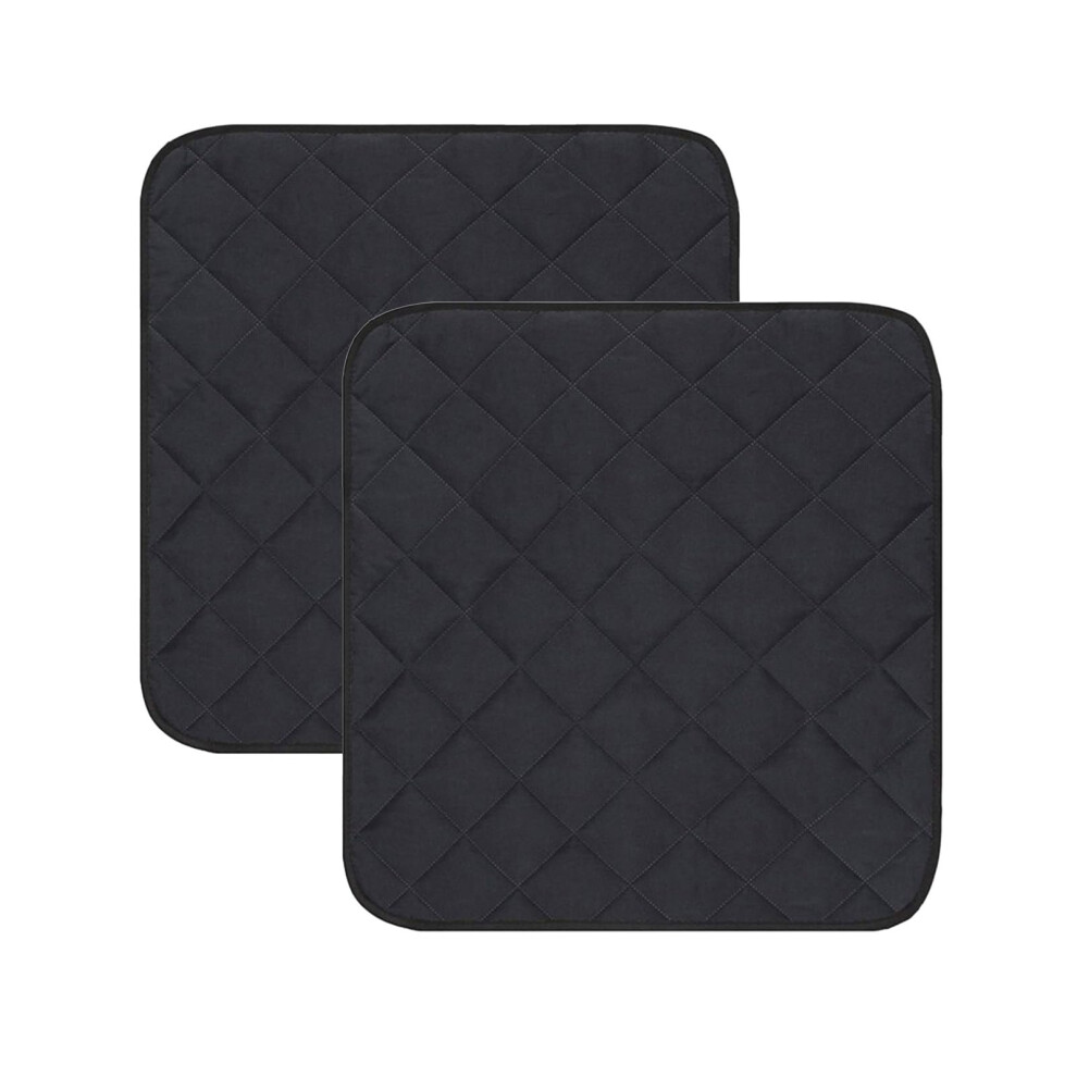 Absorbent, reusable incontinence stool pad, seat cover, seat protector, washable, cotton cushion, 56 x 53 cm, 2 pieces