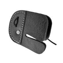 Finger Tab Leather Protective Flap for RightHanded Finger Guard RightHanded Finger Tab for RightHanded Users Black