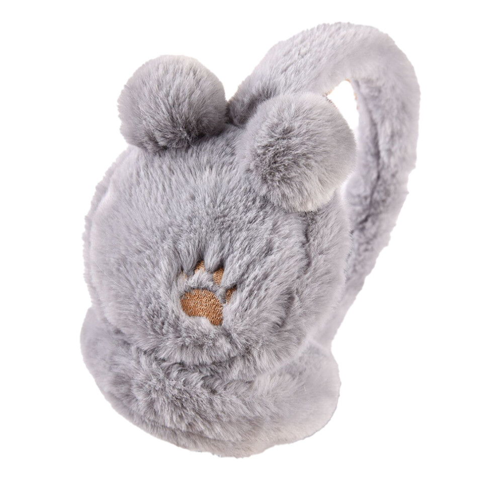 Winter Earmuffs For Kids, Faux Fur Warm Winter Earmuffs Plush Warm Ear Protectors With Soft Lining, Adjustable Foldable Ear Warmers For Outdoor Cold W Unisex Kids