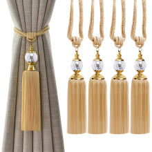 Fermacravatte decorativi per tende, fermatende con nappe in materiale pregiato per tende da finestra di casa e ufficio, corda in nylon di alta