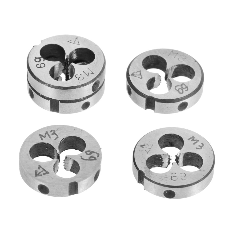 5Piece Split Round Thread Die, Precise Threading Tool For Processing External Threads, Handoperated For Cast Iron. 9426802064766