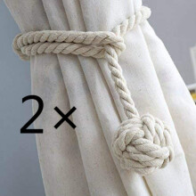 Fermacravatte per tende di alta qualità, realizzati a mano con decorazioni boho, facili da installare senza attrezzi, adatti per un utilizzo