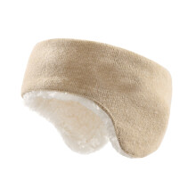 Winterse oorwarmer/hoofdband, comfortabel ontwerp, gebreide thermische muts met zachte en comfortabele fleecevoering, ademend katoenen materiaal voor