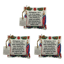 Pochettes de bénédiction aux couleurs vives, sac en tissu doux-K