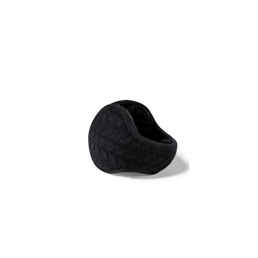 Slightly Stretch Ear Warmer with Easy Carry Design, Wind Out Protection Foldable Ear Muff Adjustable Band Warm Knit Ear Warmers, Faux Fur Plush Lined
