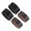Leather Loop Keeper, 4 Pieces Leather Belt Loop Keepers Loop Bands Replacement for 1.3 Inch Wide Belts/Bands, Black/Coffee Color 1