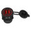 QC3.0 Γρήγορη φόρτιση Διπλή υποδοχή USB Πρίζα αφής Διακόπτης LED Ένδειξη Αλουμινίου με 7