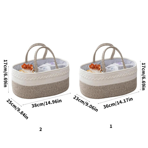 Lightweight diaper storage solution Portable hanging basket with detachable 2