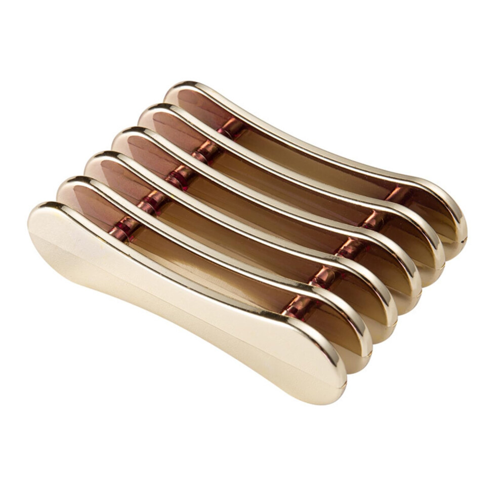 Nail Art Brush Holder Stand 5 Grid Makeup Brush Nail Art Pen Holder Gel Brush Display Gold