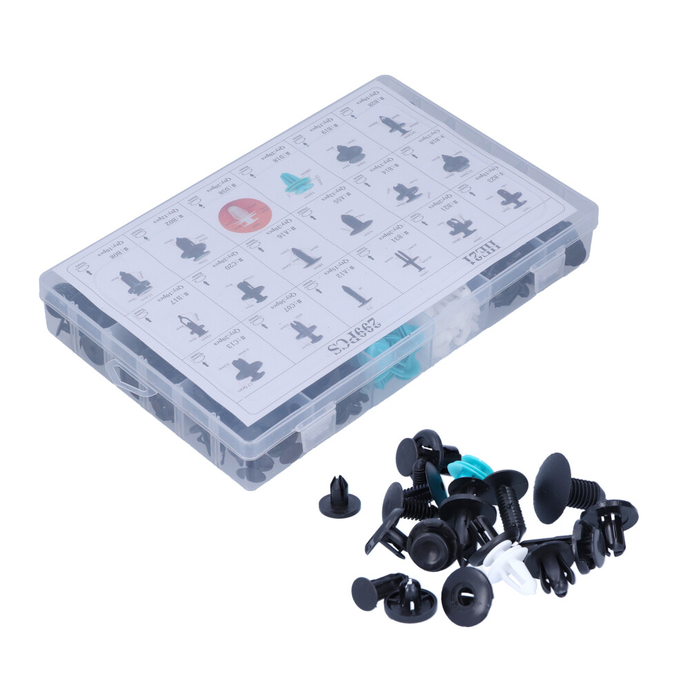 Car Push Retainer Clips Universal Fit Kit Anti-Wear Anti-Corrosion Plastic Fasteners 4 Bumper Fender Door Panel Replacement Save Time & Money In 9139052905658