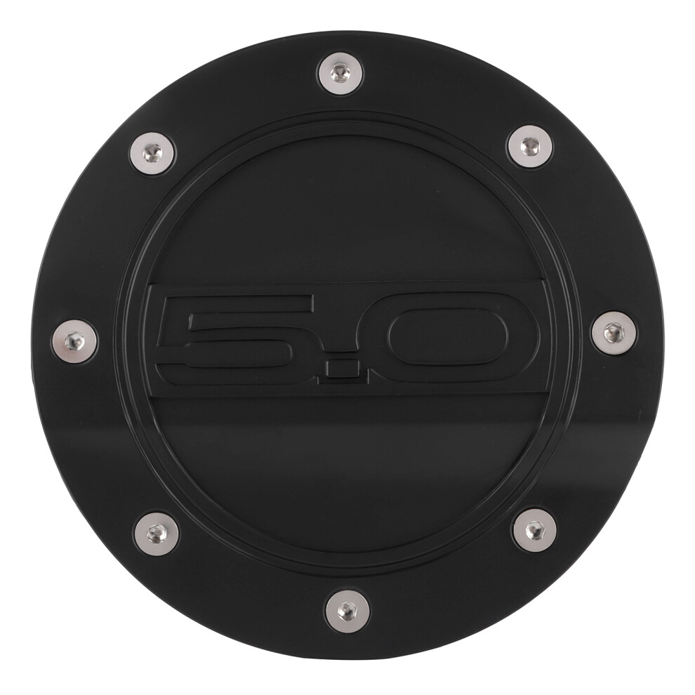 Gas Tank Cap Lid Fit For Ford Mustang 2015-2021, Fuel Door Cover Exterior Accessories Durable Design Quick Installation Precise Fit Black 9139052905504