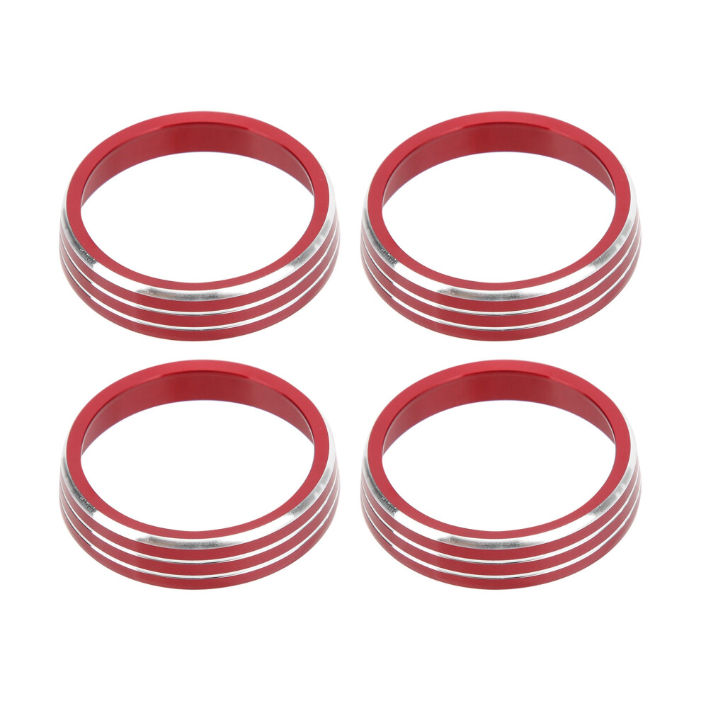 Aluminum Alloy Knob Covers 4 Interior Automotive Upgrades, Anodized Aluminum W/ Satin Finish Smooth Surface & Durable Long-Lasting Build 9139052906235