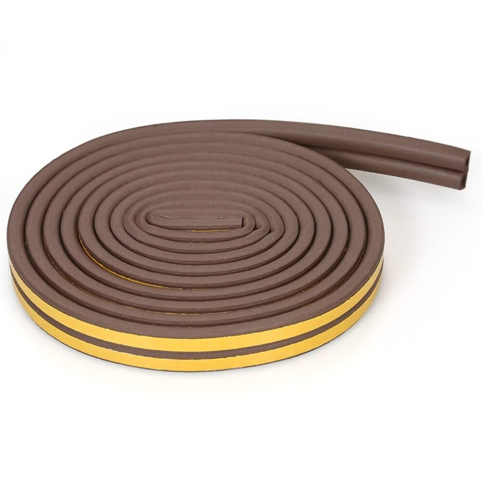 Window Seal Strip, Selfadhesive Door And Window Sealing Strip (Brown, 5M) 9412369593689