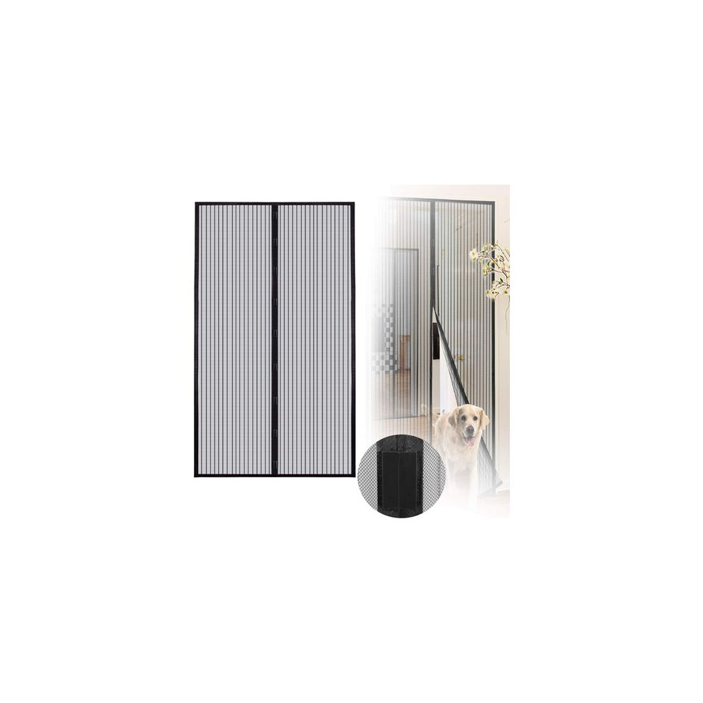 Improved Magnetic Design Magnetic Screen Door Heavy-Duty Mesh Bug Net For Door Size Up To 120X240cm, Double Stitched Robust Materials Affordable Quali 9437117704674