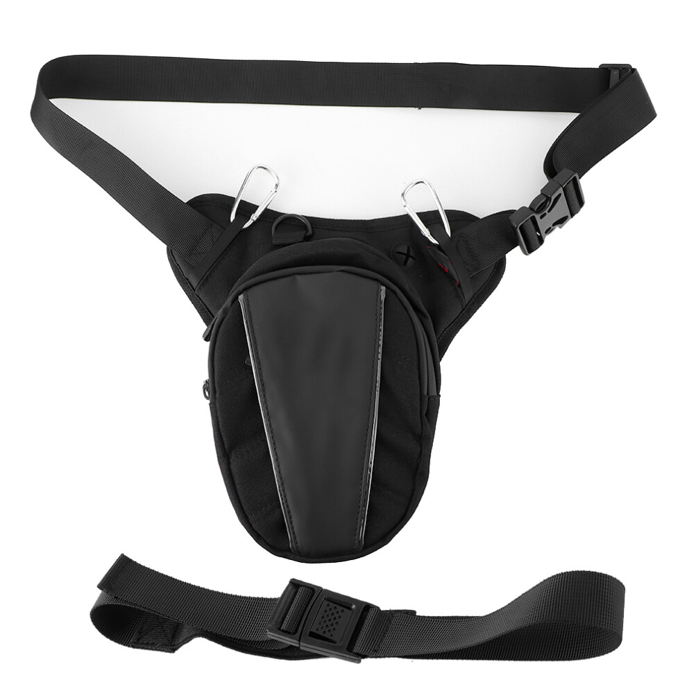 Adjustable Waist Strap Leg Bag 4 Men & Women, Multi-Purpose Use Tactical Thigh Pack W/ Multiple Compartments, Breathable Back Design Water Resistant 9139052901599