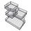 Sturdy Metal Makeup Storage Rack 4 Layer Desktop-Black 1