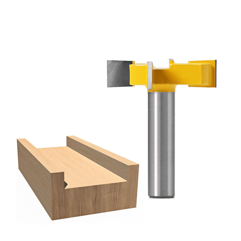 1.27 Cm Shank 4 Wing Grooving Router Bit Wood Grooving Cutter Woodworking Tool 9412369594853