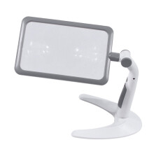 LED desktop magnifier with light, table magnifier with light for lamp magnification