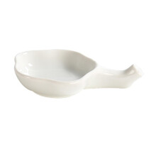 Japanese ceramics white flower shape saucer plate chopsticks stand