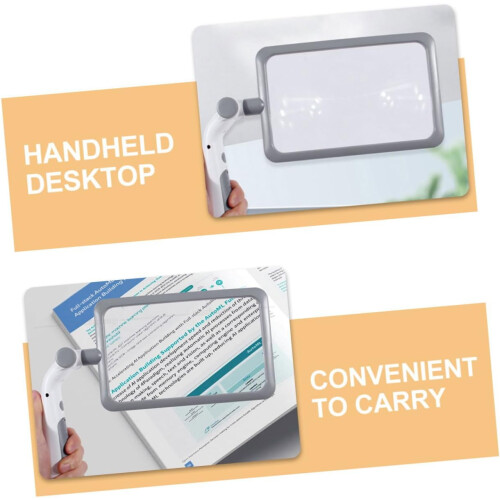 LED desktop magnifier with light, table magnifier with light for lamp magnification 1