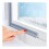 Window seal strip, selfadhesive, cuttable, weatherproof, ulating (Gray, 4M) 1