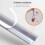 Window seal strip, selfadhesive, cuttable, weatherproof, ulating (Gray, 4M) 3