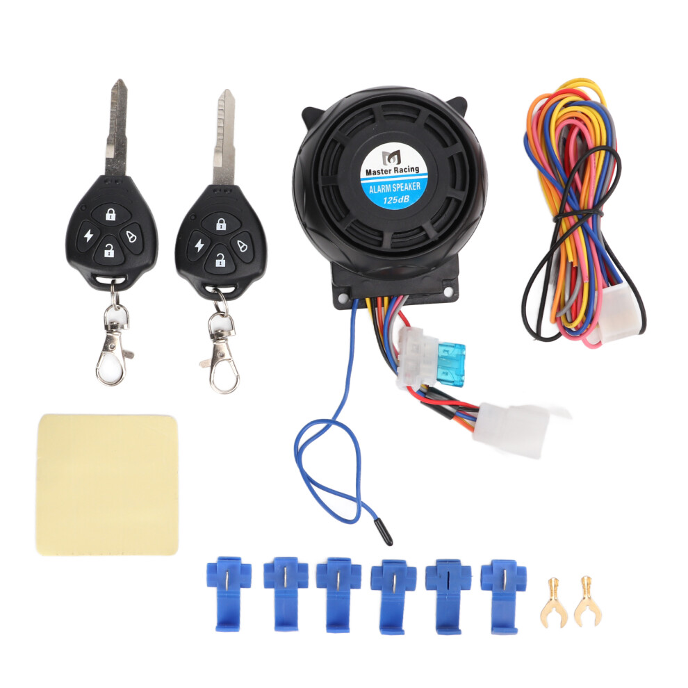 Bike Alarms Scooter Alarm System W/ Remote Control Flameout Security Anti Theft Prevention Keyless Driving Rolling Dynamic Learning Coding Adjustable 9139052902701