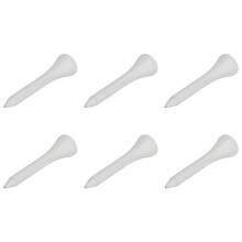 Maple Wood Tee Halter Set Kit for Outdoor Sports, 50pcs White Long Ball Base for Professional Golfer 54 mm 54 mm