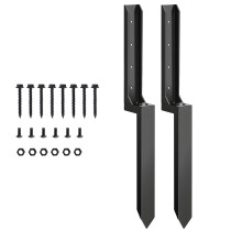 Oxidation Resistant Metal Post Repair Set For Oaken Fence Deck