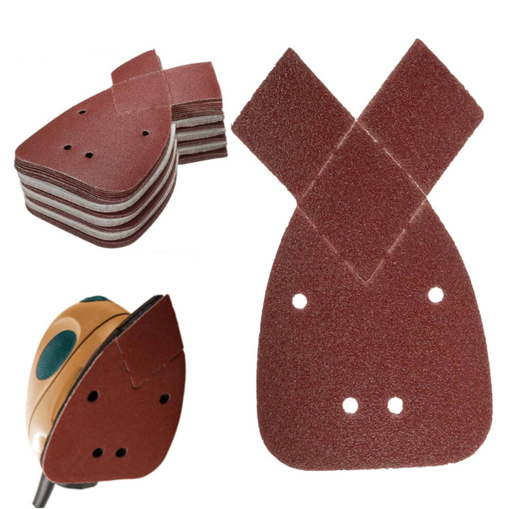 60 Grit Sandpaper Kit Micro Grinding Plate Random Orbital Sander Pads Sandpaper Sanding Disc Sandpaper Set Red 9426802066036