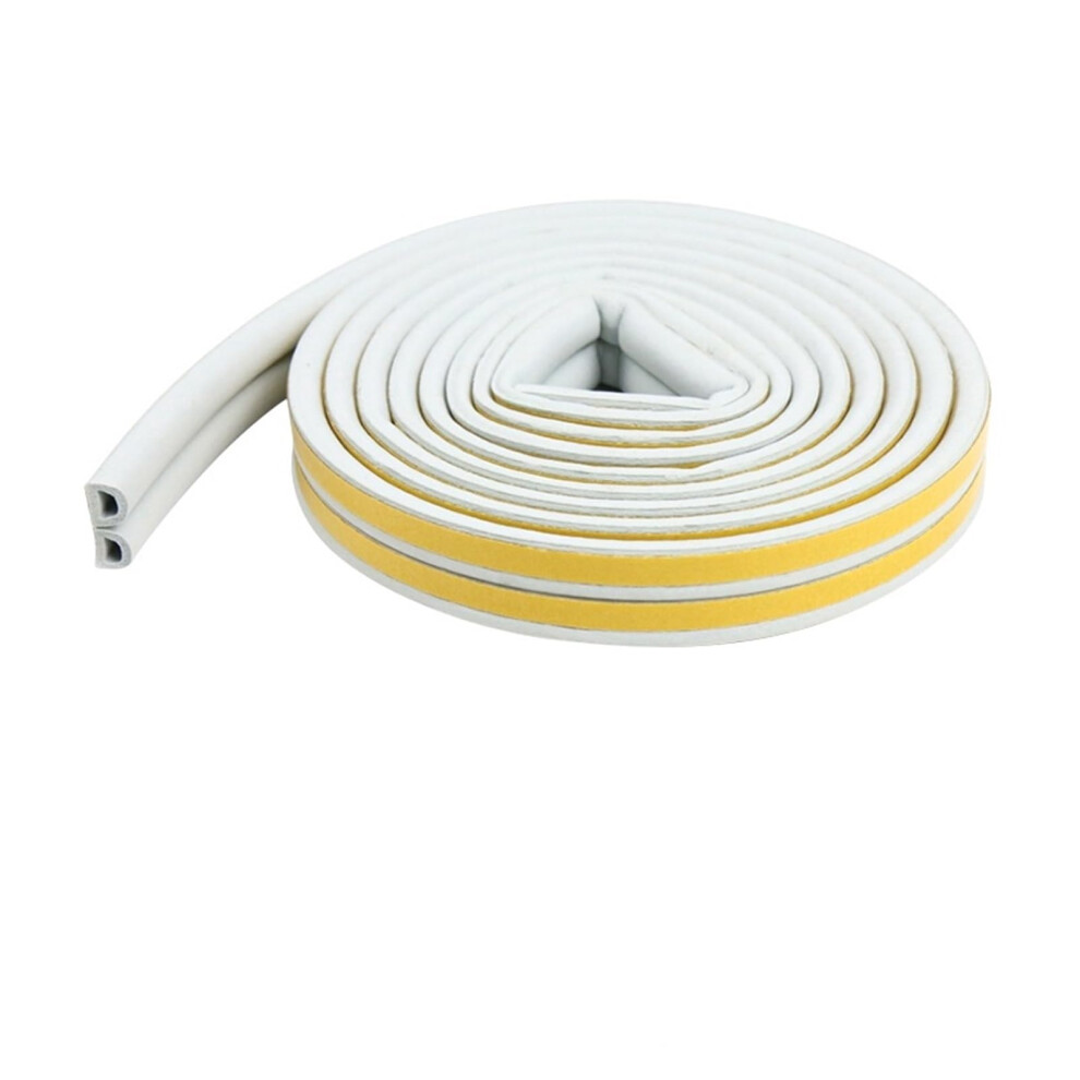 5/10M Selfadhesive Doorwindow Sealing Strip, Anticollision Rubber Strip (Grey D Type, 5M) 9365049566346
